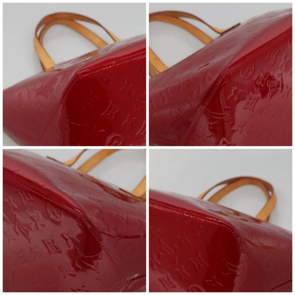 LOUIS VUITTON Monogram Vernis Bellevue PM Bag Pomme D'amour M93583 Auth 121048 - Picture 15 of 16